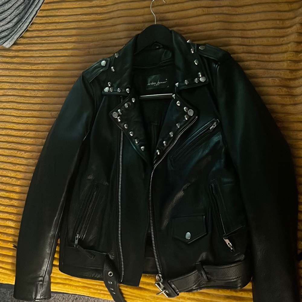 Custom Christian Benner leather jacket. Size M. Worn twice.